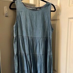Tommy Hilfiger Denim Tiered Sleeveless Dress Size 12